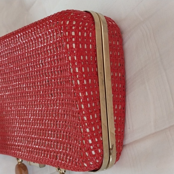 Pier Giorgio red wicker bag - Picture 14 of 15